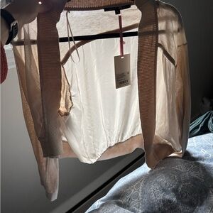 Alex Marie Devin Cardigan Size XL Sand NWT — Coastal Breeze Collection